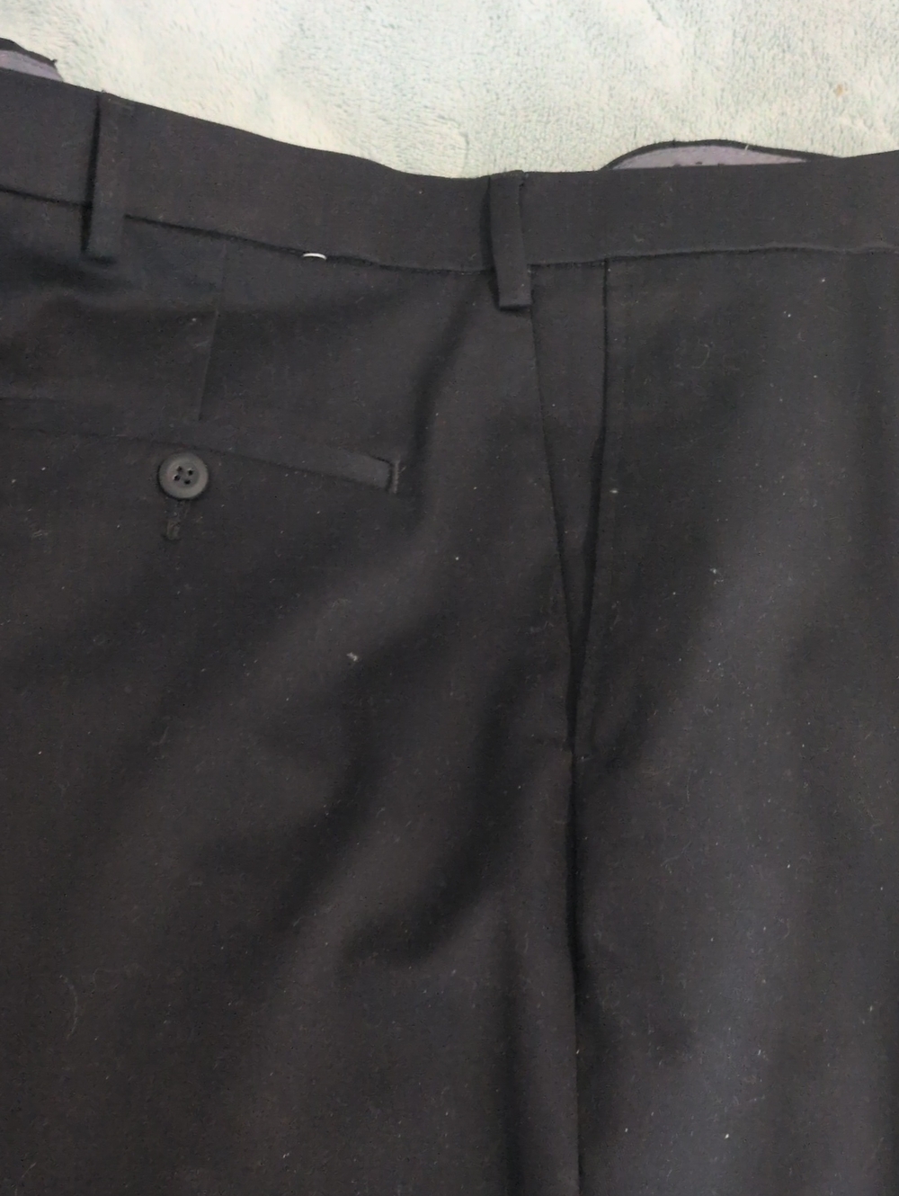 Haggar Black and White Straight Fit Dress Pants
